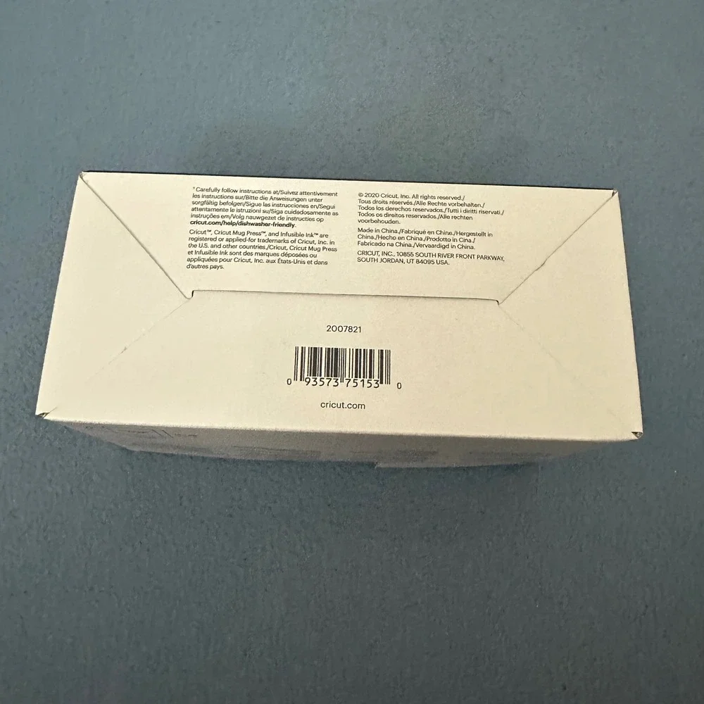 Cricut Ceramic Mug Blanks White 12oz for Infusible Ink 2 Count Box